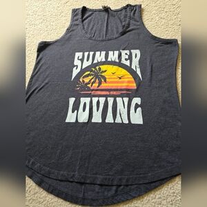 🌈 Summer Loving Curved Hem Tank Top